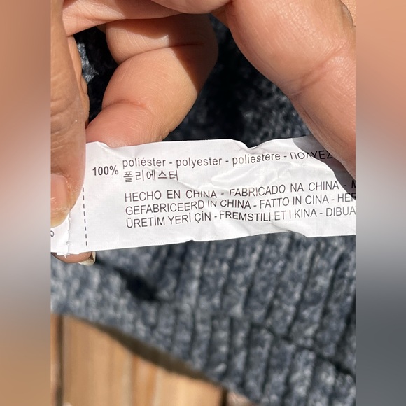 Zara girls knitwear winter collection hooded poncho sweater - Picture 6 of 7